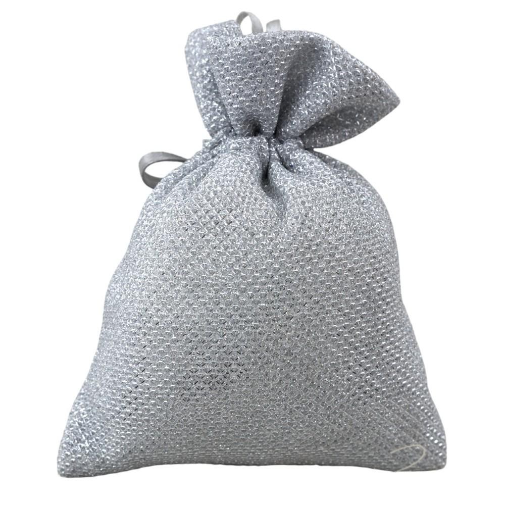 SACCHETTO ARGENTO 10X13CM